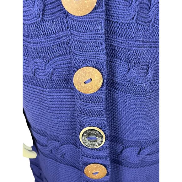 Pure Handknit Neiman Marcus sweater S / M Small Medium Cardigan Jacket Vest - Picture 8 of 12